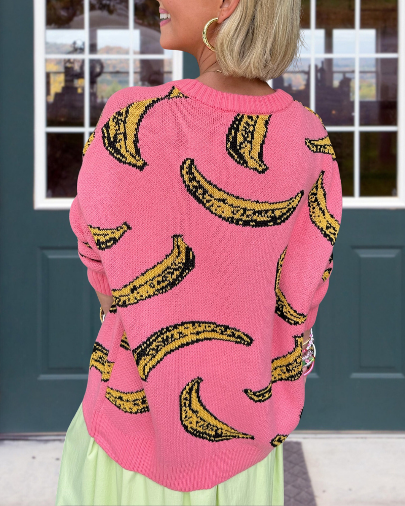 Unique Banana Knit Cardigan