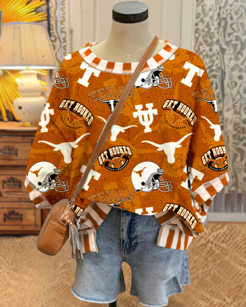 Texas Longhorn Stripe Trim T-shirt