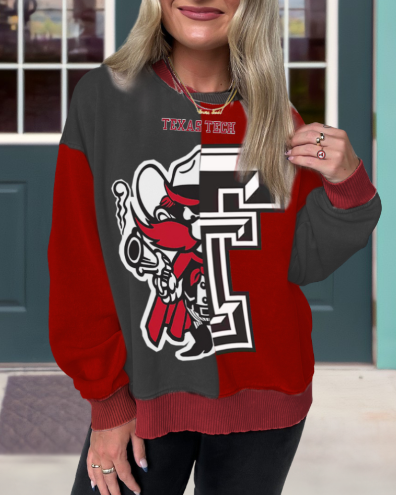 Texas Tech Mascot Split Pullover