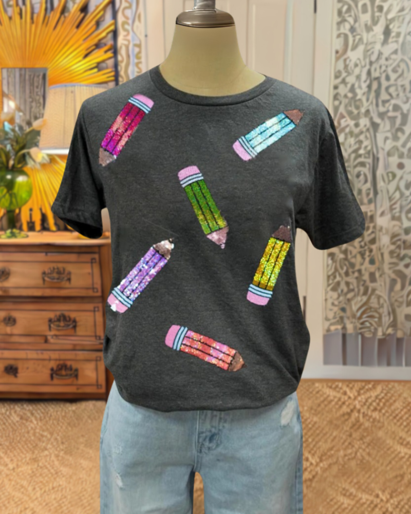 Fun Sequin Pencil Tee