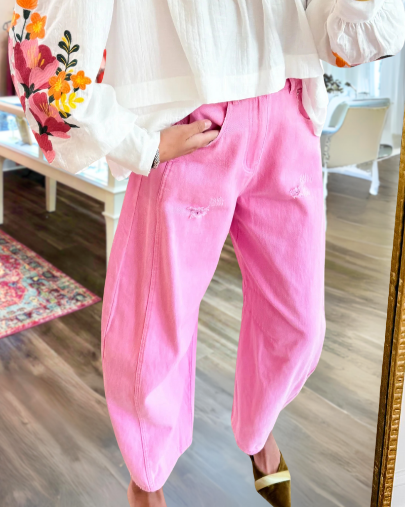 Simple Distressed Overalls