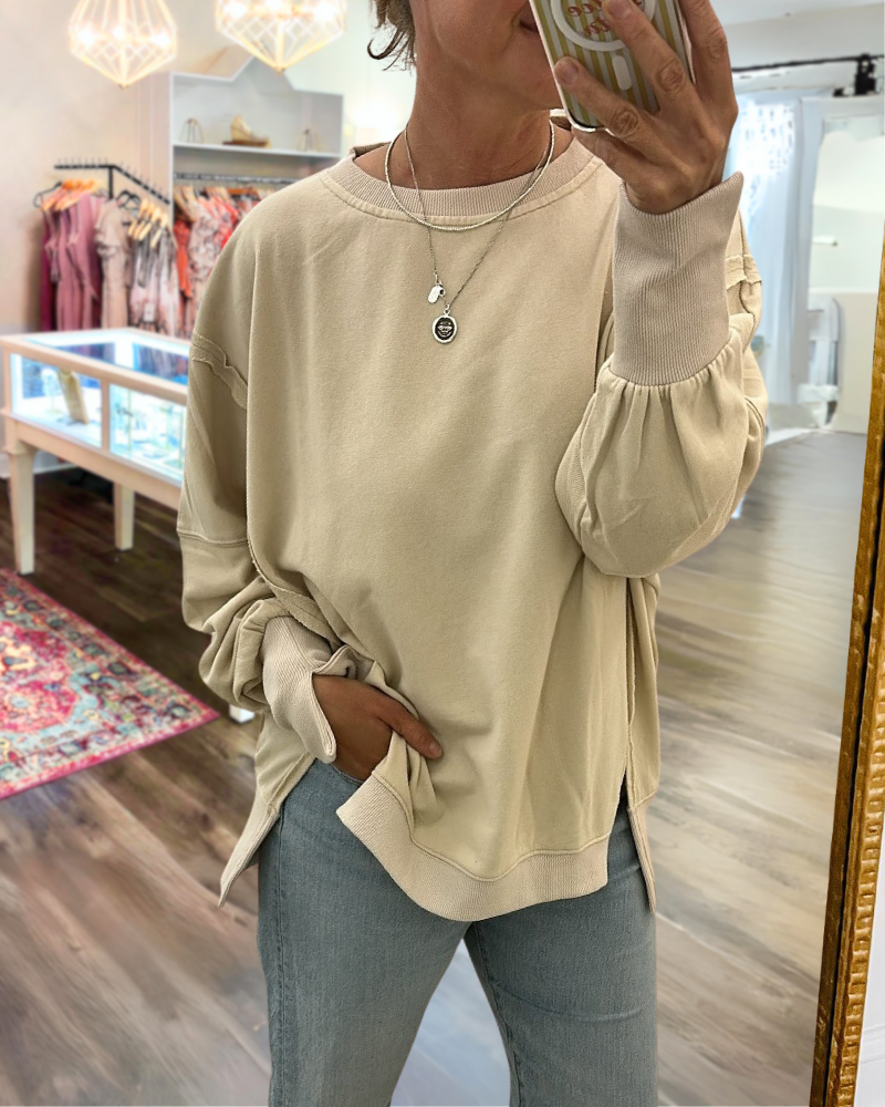 Daily Solid Color Sweatshirt