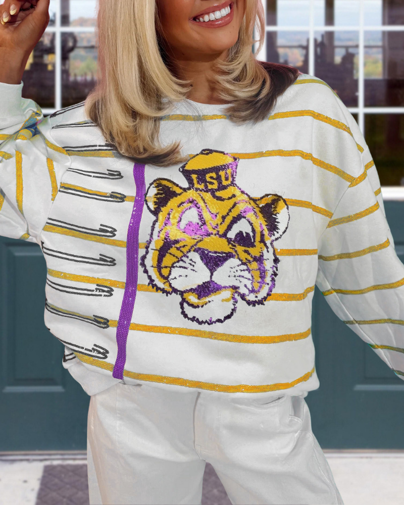 Tiger Sequins Sweatshirt