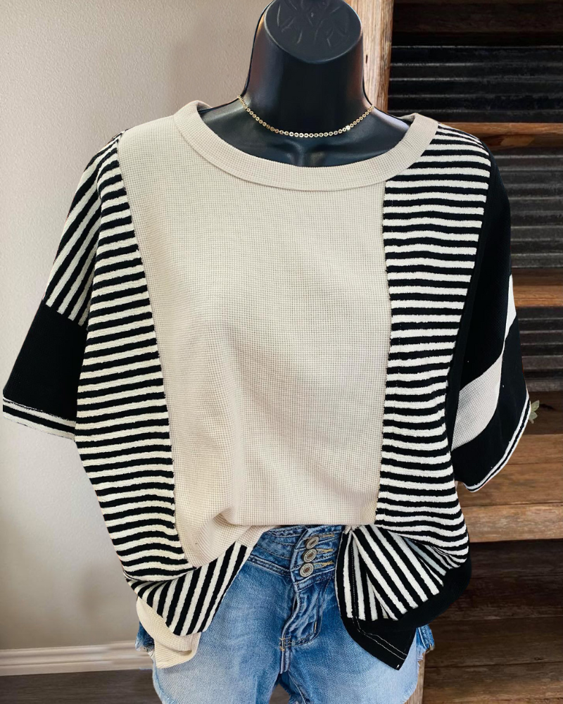 Colorblock Striped T-Shirt