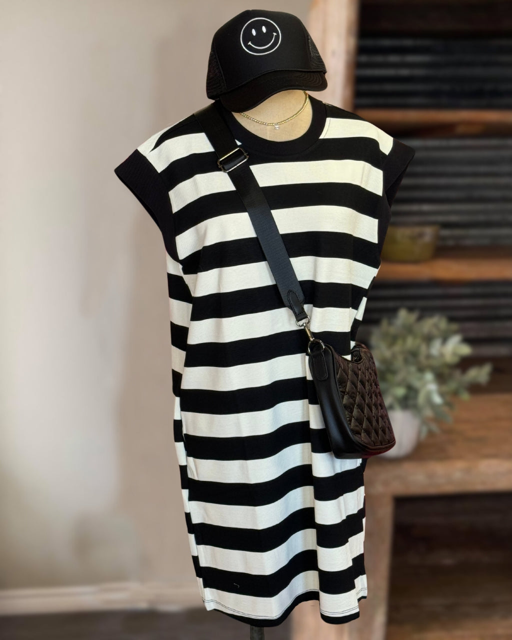 Striped Sleeveless Dress