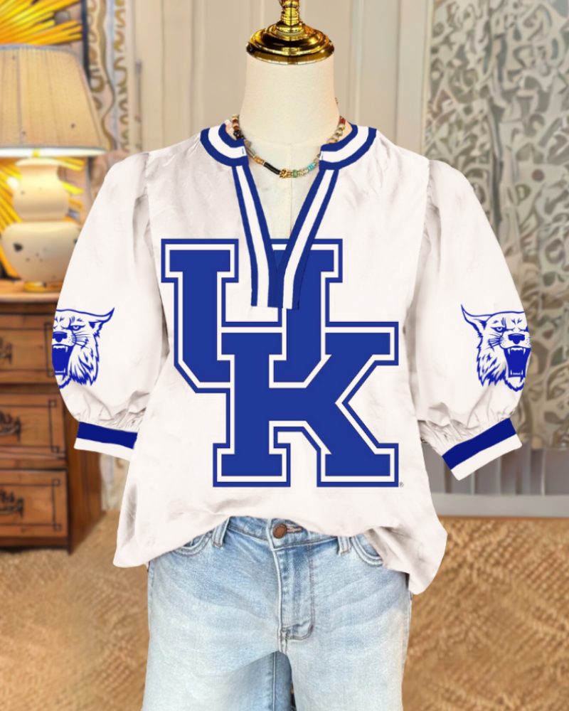 Kentucky Wildcats Puff Sleeve Top