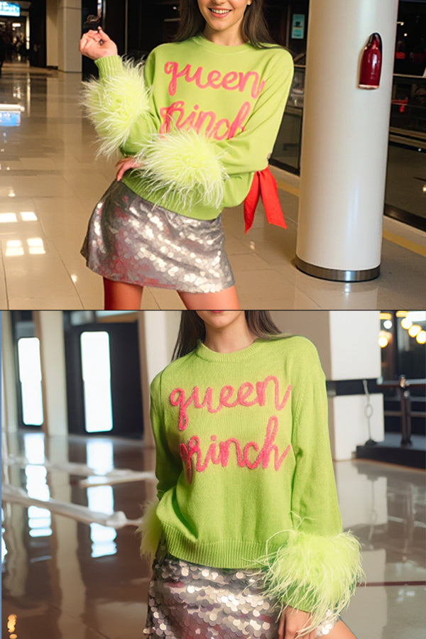 Grinch Feathers Sweatershirt