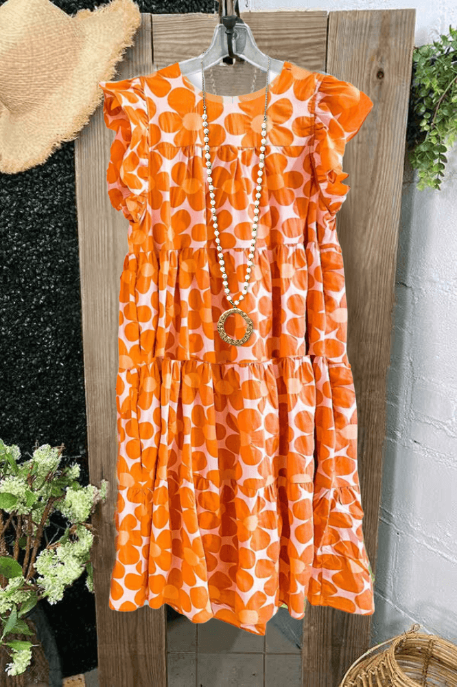 Sunlight Ruffled Midi Dress