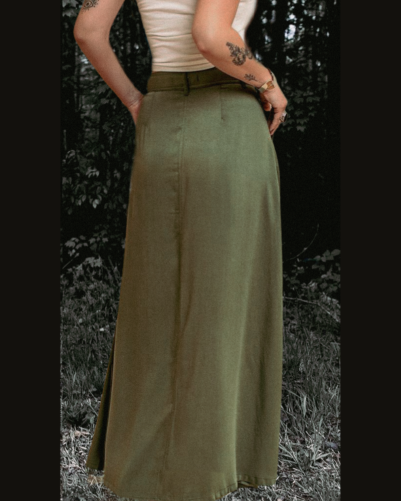 Army Green Skirt